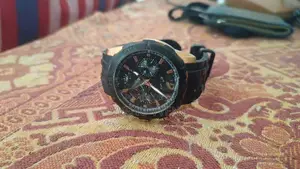 Guess Chronograph Watch - Black with Rose Gold