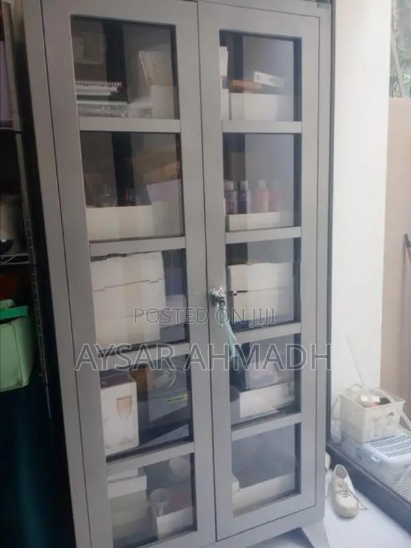 Glass Faced Steel Cupboard
