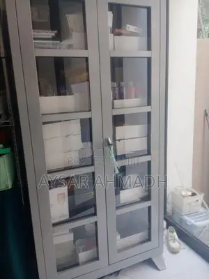 Glass Faced Steel Cupboard