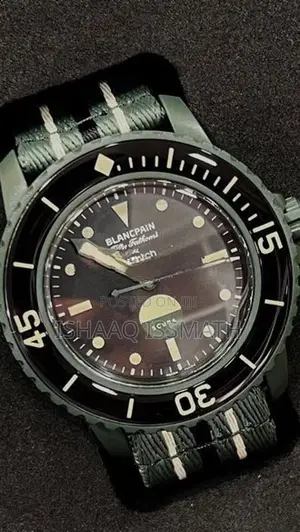 Blancpain X Swatch Bioceramic Scuba Fifty Fathoms Green Abyss Watch