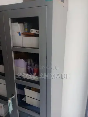 Glass Faced Steel Cupboard