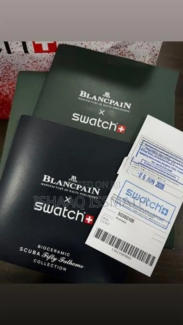 Blancpain X Swatch Bioceramic Scuba Fifty Fathoms Green Abyss Watch