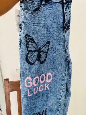 Brand New Printed Denim Jeans