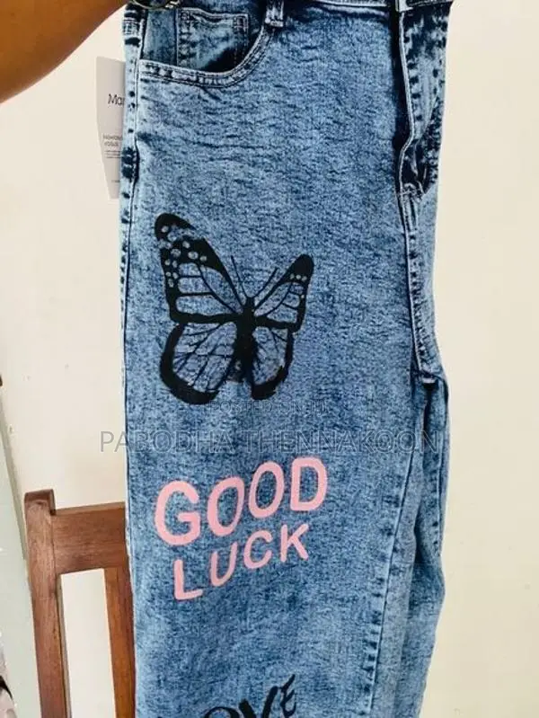 Brand New Printed Denim Jeans