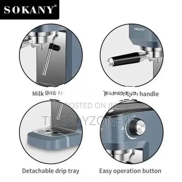 Sokany 1350w Multifunctional Espresso Machine