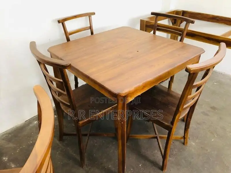 Teak Dining Table with chair 4.