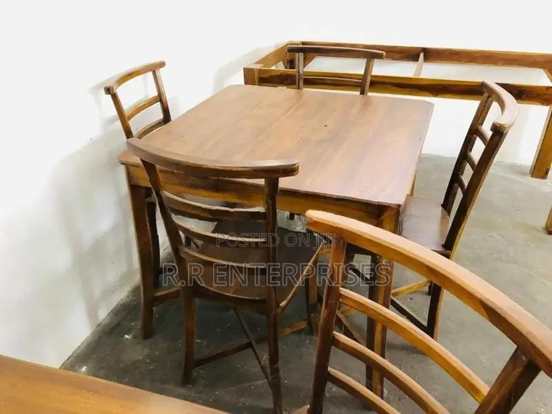 New Teak Dining Table with Chair 4