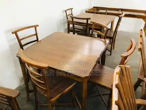 New Teak Dining Table with Chair 4