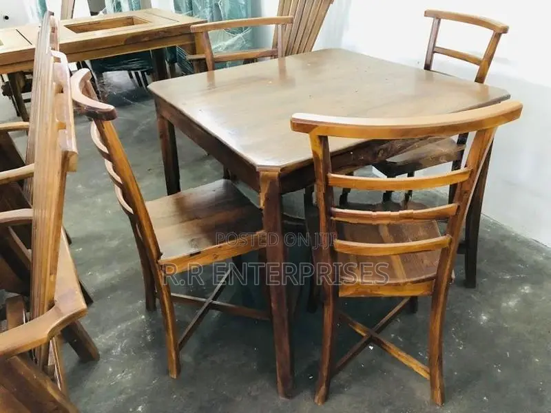 New Teak Dining Table with Chair 4