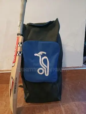 Used Cricket Equipment with Kashmir Willow Leather Bat