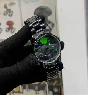 Viokai Black Steel Watch for Men
