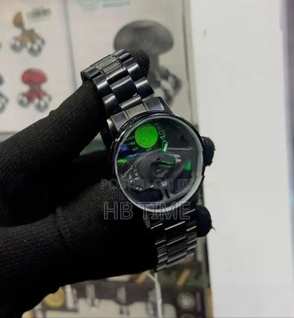Viokai Black Steel Watch for Men