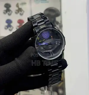 Viokai Black Steel Watch for Men