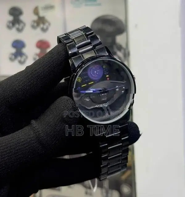 Viokai Black Steel Watch for Men