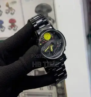 Viokai Black Steel Watch for Men