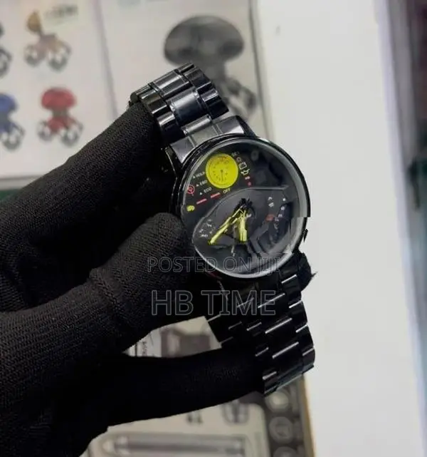 Viokai Black Steel Watch for Men