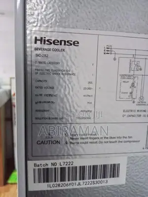 Hisense Beverage Cooler SC - 282L