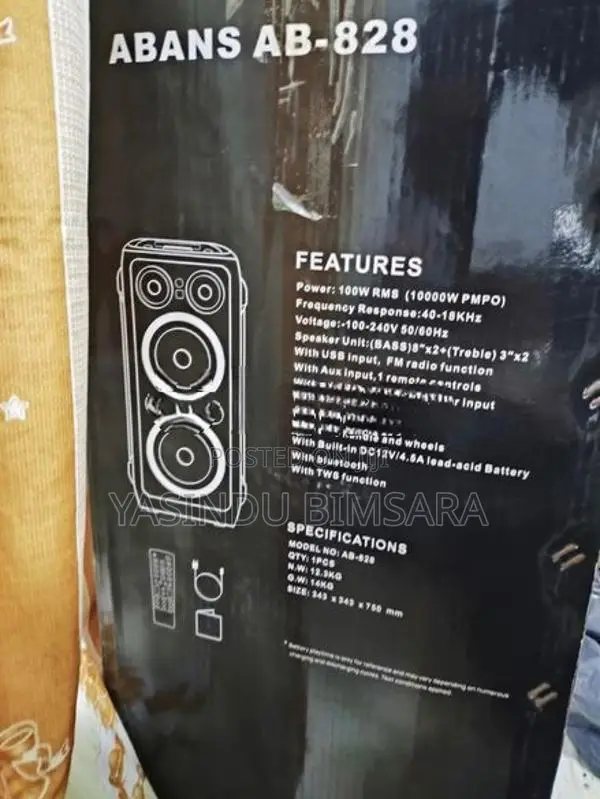 Abans Bluetooth Speaker AB-828