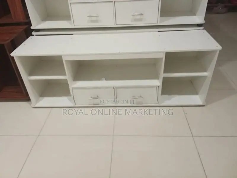 White TV Stand (O-7)