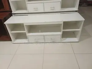 White TV Stand (O-7)