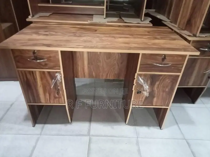 Melamine Writing Table with Cupboard 4 by 2