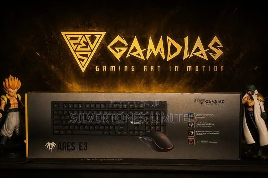 Gamdias Ares E3 2 in 1 Combo Gaming Keyboard