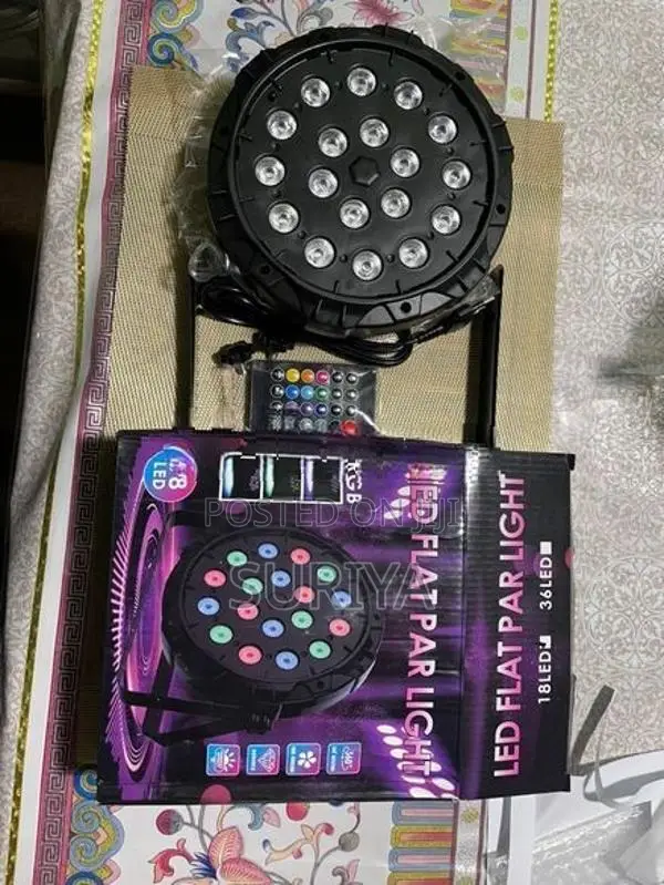LED RGB Flat Party Light 18 lights
