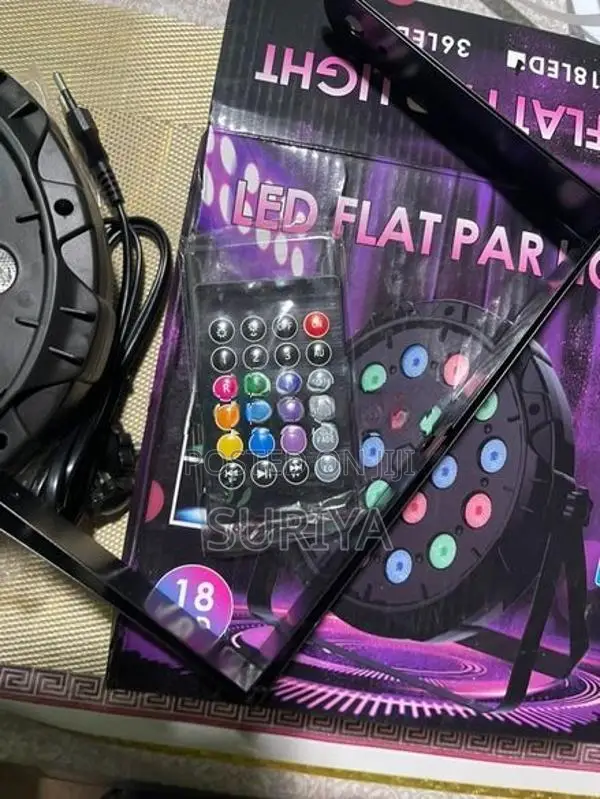 LED RGB Flat Party Light 18 lights