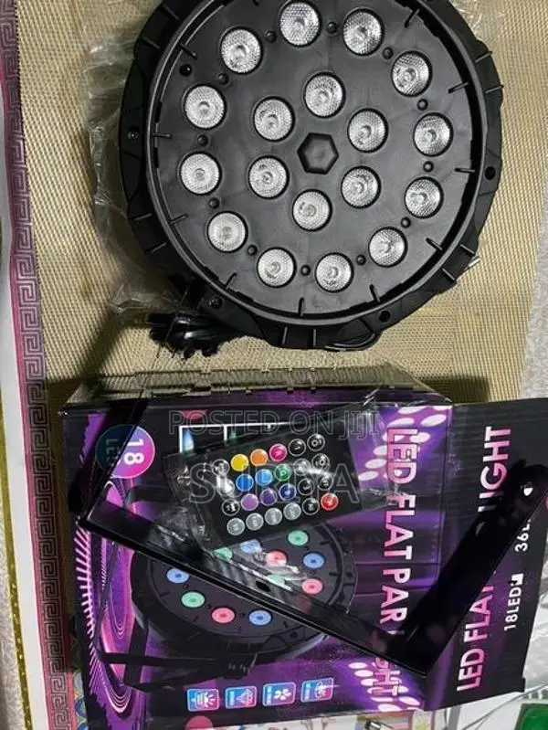LED RGB Flat Party Light 18 lights