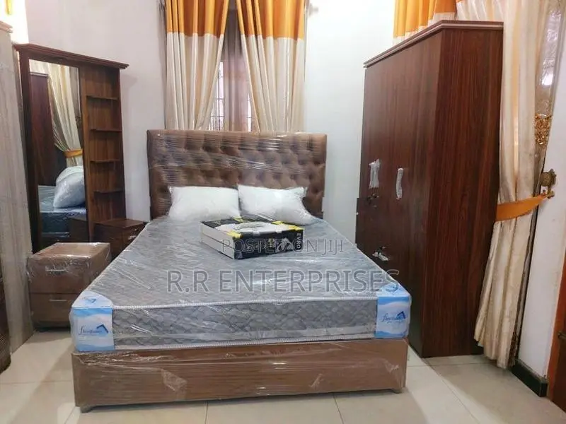 Brown Luxury Bedroom Set 6*5 Ft