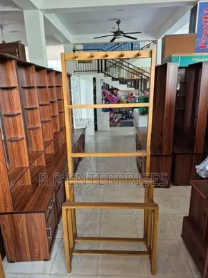New wooden cloth rack .