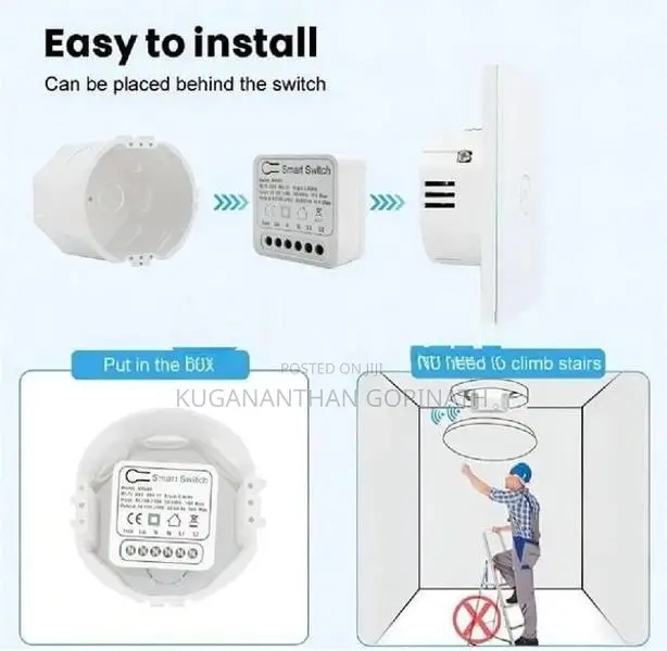 WiFi mini smart switch 16A DIY light switches wireless home