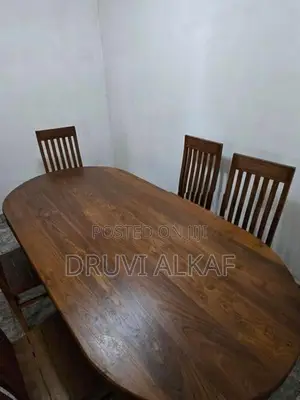 Dining Table with 6 Chairs – Teak Wood