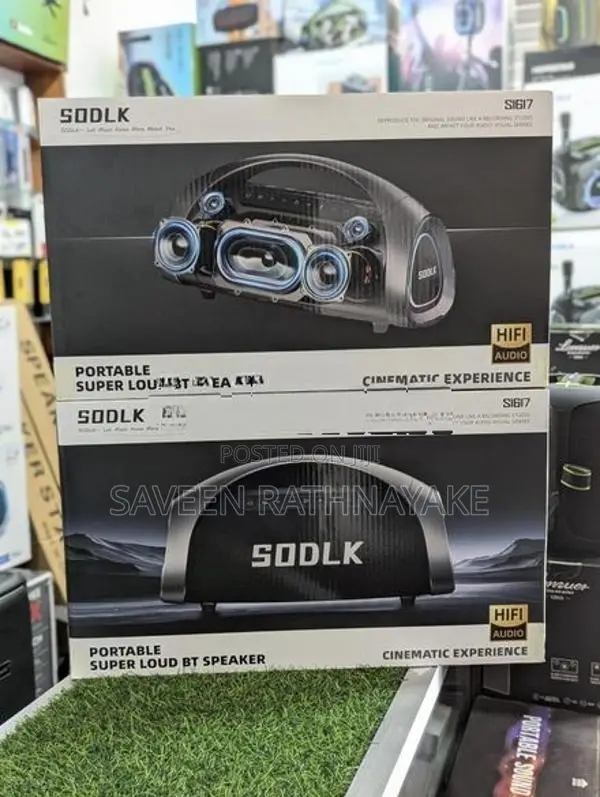 Sodlk S1617 High Power Outdoor Karaoke Speakers with Dual Mic (320W)
