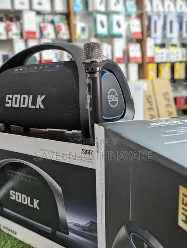 Sodlk S1617 High Power Outdoor Karaoke Speakers with Dual Mic (320W)