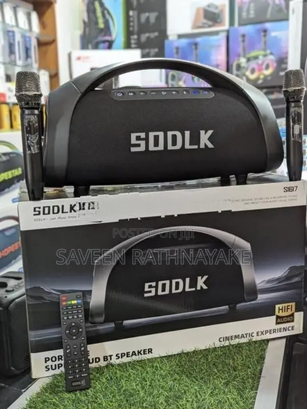 Sodlk S1617 High Power Outdoor Karaoke Speakers with Dual Mic (320W)