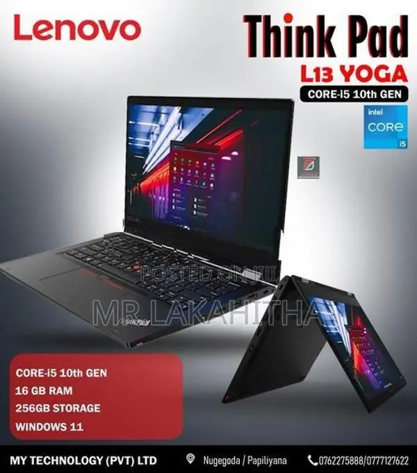 LENOVO THINKPAD (L13 YOGA) |INTEL CORE i5 10TH|16GB|256GB