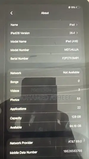 Apple iPad 11th Gen 128GB
