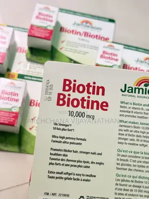 Jamieson Biotin 10,000 MCG – 150 Softgels | Imported From Canada