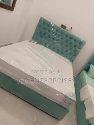 Cushion Divan Bed with Spring Mattress