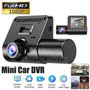 camera car dash 12mp HD Front + inside revers recording 3in1 - new