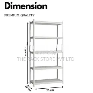 5 Tier Steel Rack, Storage Shelf – L70 X D40 H160cm