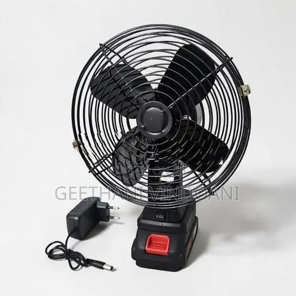 8-Inch Rechargeable Portable Fan with LED Light