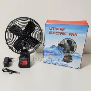 8-Inch Rechargeable Portable Fan with LED Light