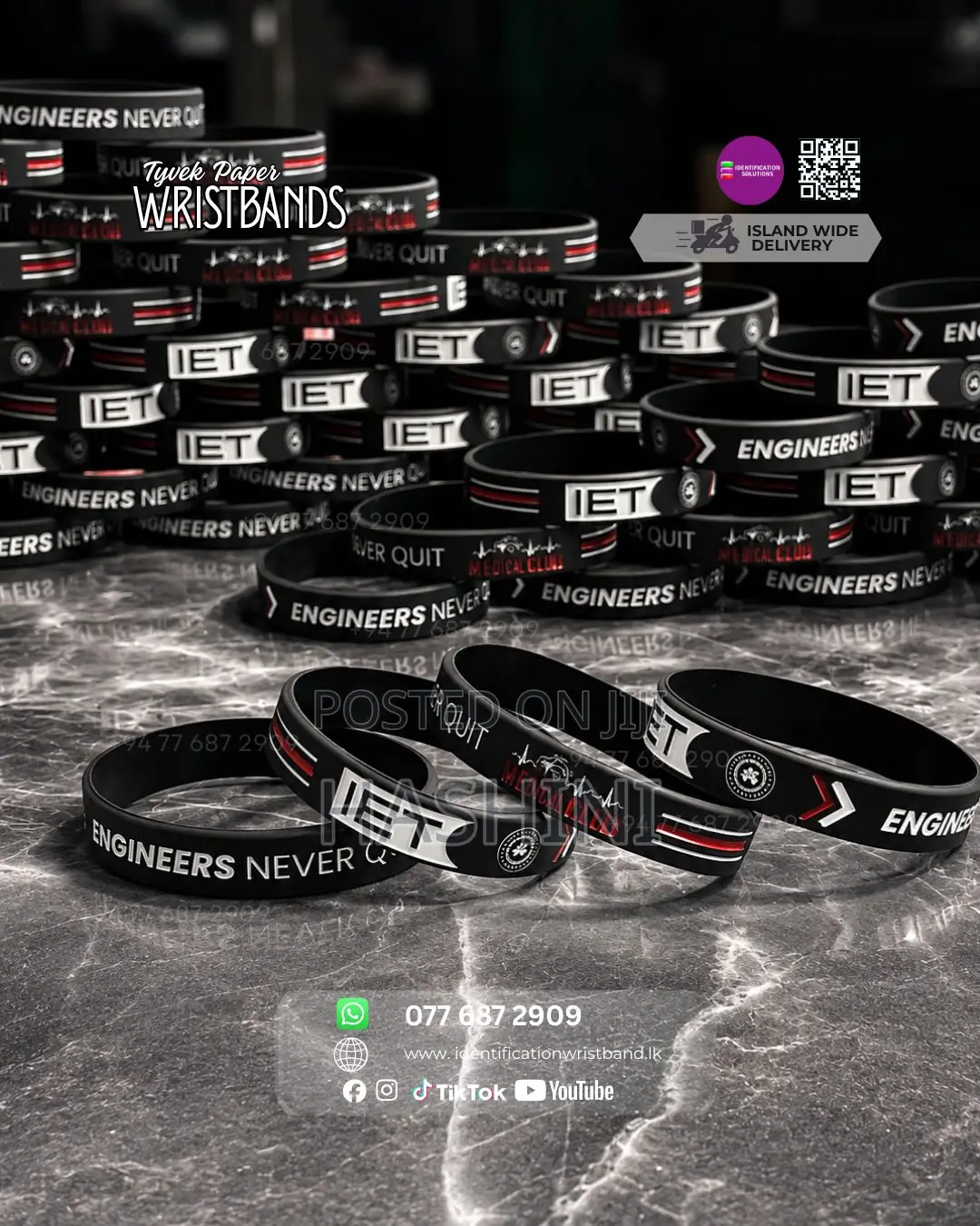 Customized Silicone Wristbands for Your Batch / Event!