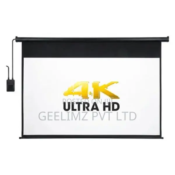 4K Full Auto Electric Soft Canvas Projector Screen