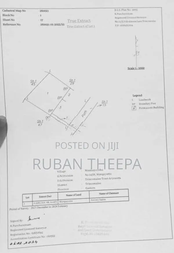 Land for Sale Kinniya