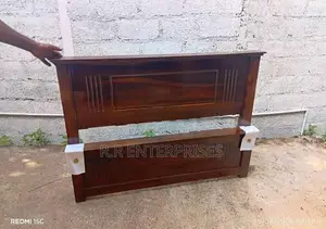 6-4ft Teak Box Double Bed