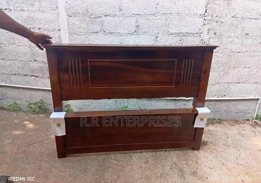 6-4ft Teak Box Double Bed