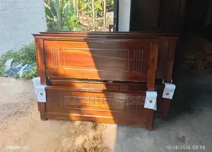 6-4ft Teak Box Double Bed